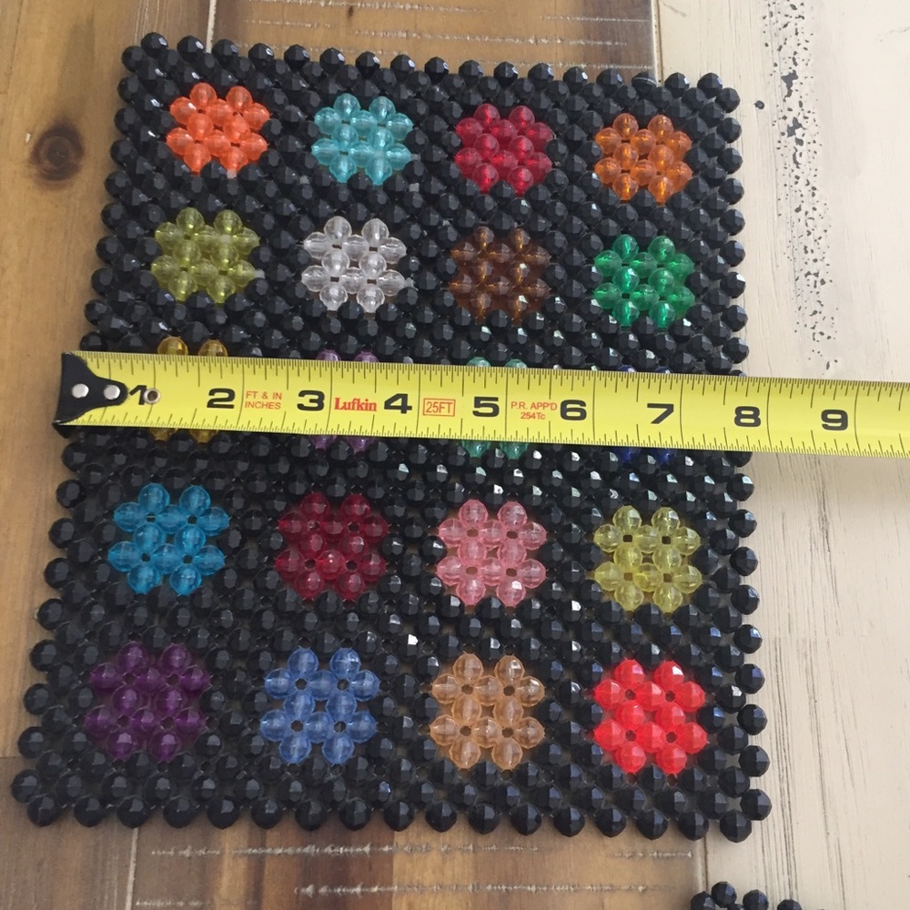❌Beaded Coasters Decor House Kitchen Handmade Set - Picture 6 of 8